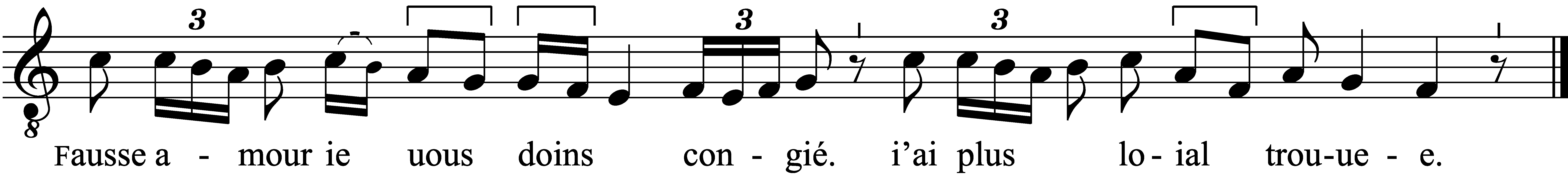 Refrain musical notation